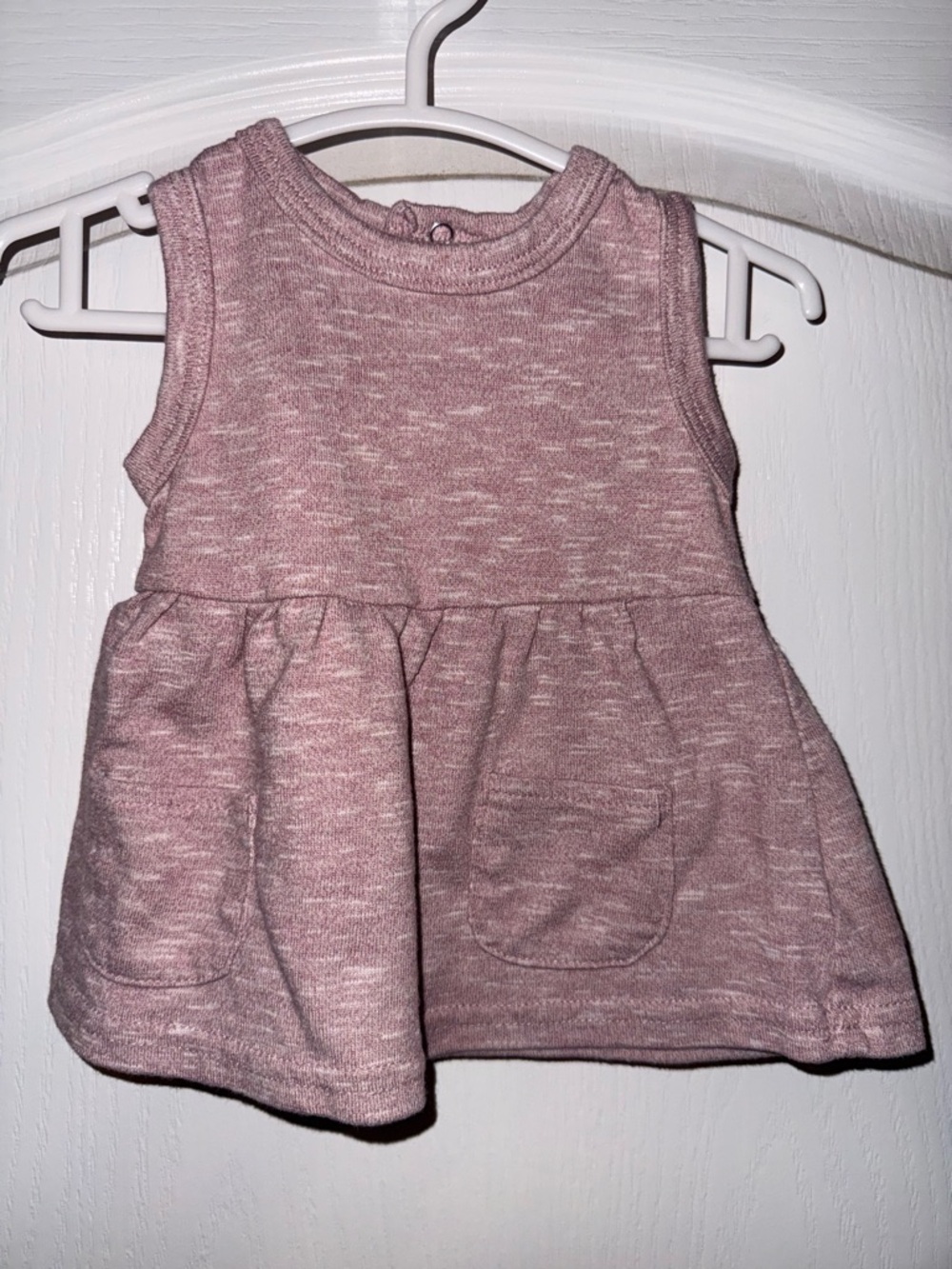 Bon Bebe Mauve Heathered Sleeveless Peplum Tank